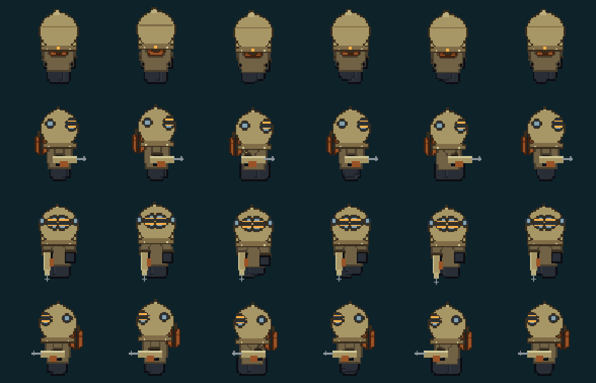 Animations du Gardien en scaphandre